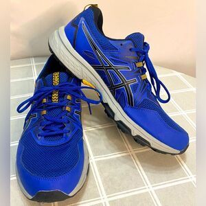 ASICS Gel Venture 8 Men’s Sz 10 Extra Wide Blue Black Sneakers Athletic Shoes